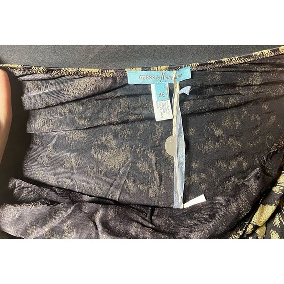 Guess by Marciano Leopard Print Sleeveless Top‎ – Orange Neck Tie & Heart Accent - Picture 2 of 4